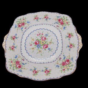 vintage Royal Albert Petit Point Dinner Plate, Petit Point Hampton Square vtg